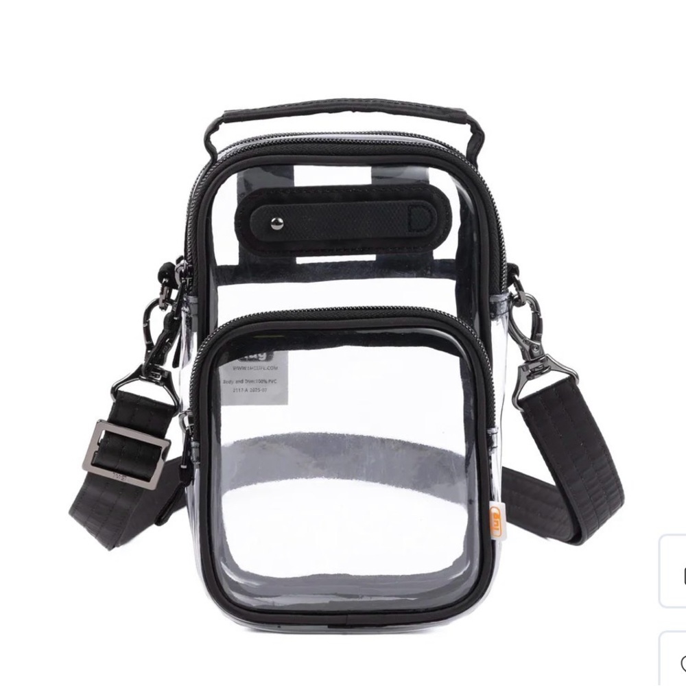Lug Skeeter Mini Clearview Convertible Crossbody Bag NWT Black